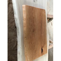 Tischplatte, Kirsche, verleimt, beidseitige Baumkante, 150x80-85x4 cm, geölt